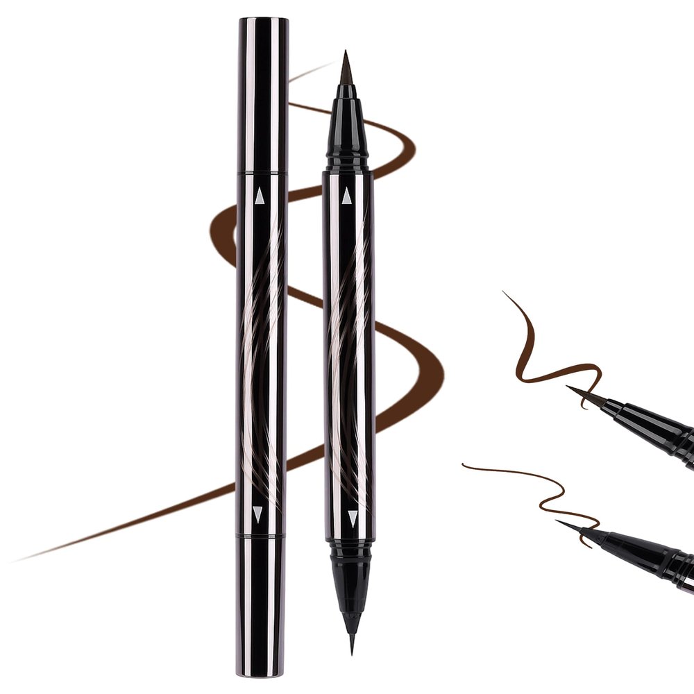 Erinde 2-in-1 Brown Eyeliner with Fine and Wide Tips