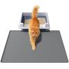Soft Silicone Cat Litter Mat, 60 x 40 cm, Waterproof, Gray view 1