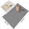 Soft Silicone Cat Litter Mat, 60 x 40 cm, Waterproof, Gray view 2