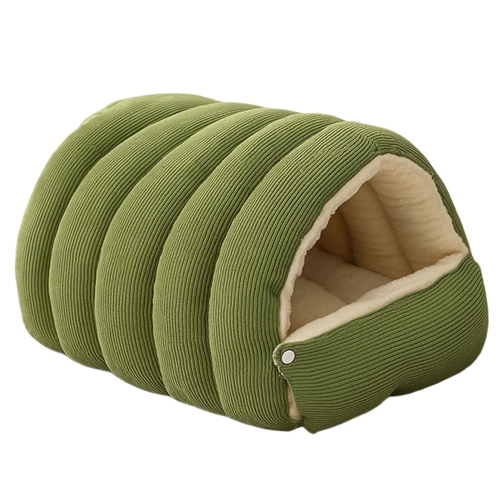 Iglloo Cat Cave House Bed with Warming Plush Hideaway