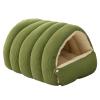 Iglloo Cat Cave House Bed with Warming Plush Hideaway view 1
