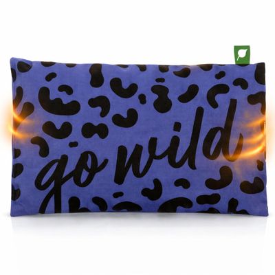 HERBALIND Cherry Pit Heating Pad 30 x 20 cm LEO, 600 g, Microwave & Oven, Handmade in Germany