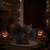 Cat Bat Wings Costume Harness with Leash view 3