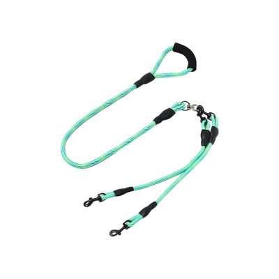 360°-Rotating Ergonomic Handle Double Dog Leash