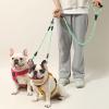 360°-Rotating Ergonomic Handle Double Dog Leash view 3