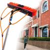 Window Cleaning Pole System with Water Feed, 10 m Aluminum Brush and Squeegee, 20 m Hose, 50 cm Brush Head view 2