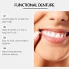 Complete Denture, Multifunctional Silicone Fitting Set, Upper and Lower Dentures, Clip-On Veneers, Easy-to-Apply Silicone Dentures view 3