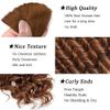 Jucames Deep Wave Unprocessed Remy Human Hair Braiding Extensions, No Weft, #30 Light Brown, 12 Inch view 4