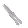 Men's Stainless Steel Beard Comb, Anti-Static, Break-Resistant, Folding view 1