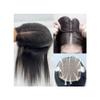 JIANBOHAIRS 14-Inch Human Hair Topper for Women with Thinning Hair, Clip-In, Silk Base, Dark Brown, 13 x 15 cm view 3