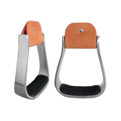 DOUDINGMAO Lightweight Aluminum Western Stirrups with Non-Slip Footbeds
