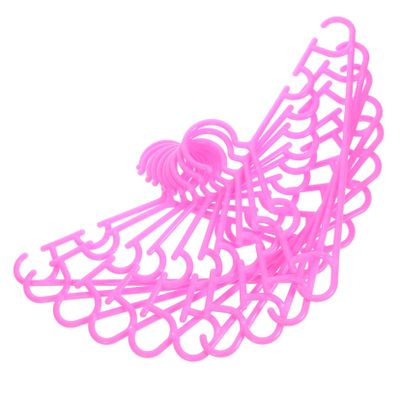 Gadpiparty 10-Piece Plastic Hangers for Toddler Clothes, Space-Saving Boot Hangers, Multifunctional Closet Hangers for Coats and Skirts