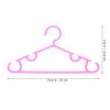 Gadpiparty 10-Piece Plastic Hangers for Toddler Clothes, Space-Saving Boot Hangers, Multifunctional Closet Hangers for Coats and Skirts view 3