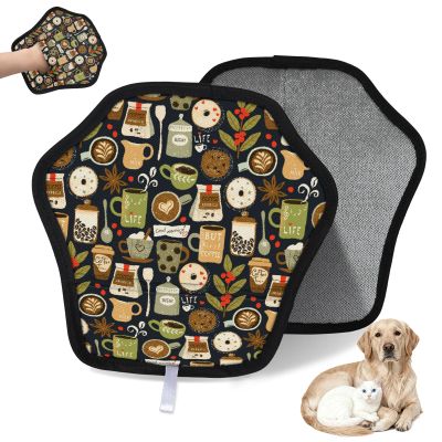 WowPrint Reusable Pet Hair Removal Glove with Coffee Bean Print