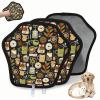 WowPrint Reusable Pet Hair Removal Glove with Coffee Bean Print view 2