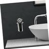 MAGICLULU 2-Piece Stainless Steel Wall-Mounted Storage Rack for Hair Dryers and Shaving Tools view 4