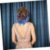 Cabilock 6-Piece Fashionable Synthetic Hair Wigs, Colorful Cosplay Party Wigs for Theme Parties and Masquerades view 4