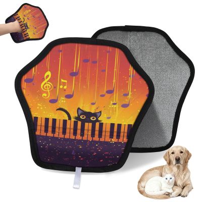 WowPrint Music Notes Piano Cat Pet Hair Removal Glove for Cats and Dogs