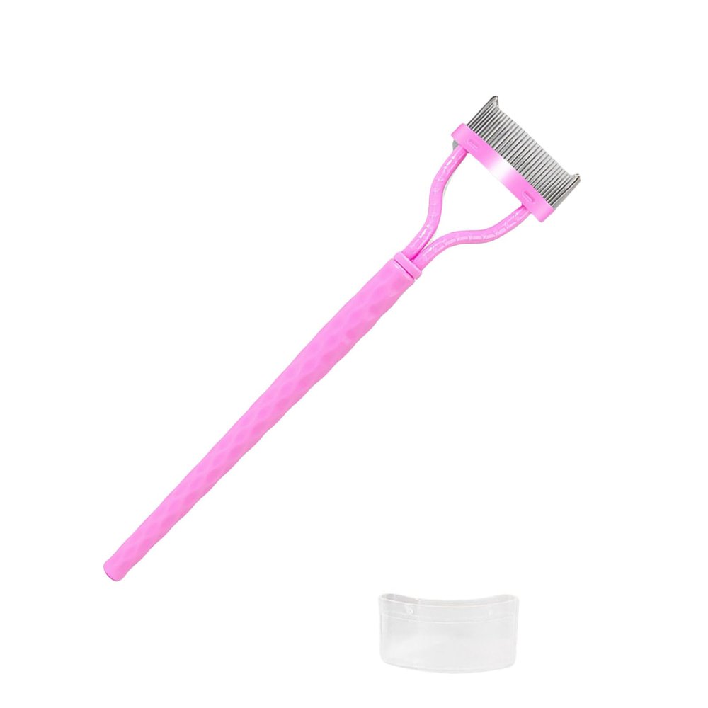 Curved Eyelash Comb Separator with Protective Caps