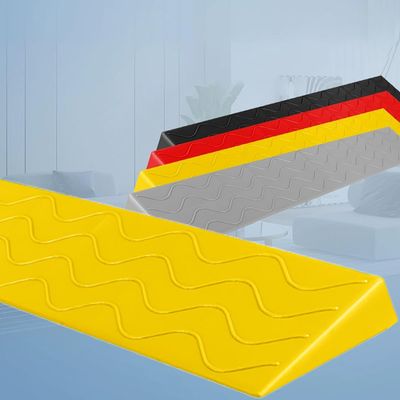 Non-Slip Plastic Threshold Ramp, 1–10 cm Curb Ramp, Yellow, 5 cm (2 in)