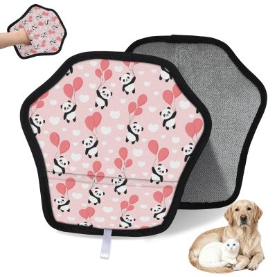 WowPrint Panda Balloon Heart Pet Hair Removal Glove for Cats and Dogs