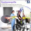 Universal Full-Body Patient Lift Sling with Mesh, Gray, Medium view 4