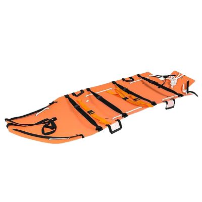 Foldable Emergency Rescue Stretcher for Patient Transport, Orange