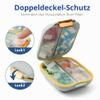 Fefod 7-Day Pill Organizer, Morning & Evening, 7 Compartments, Large Compartments, Green view 4