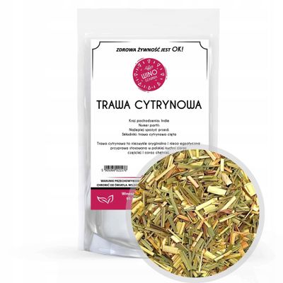 Winoszarnia Dried Cut Lemongrass 500 g | Aromatic & Fresh | High Quality
