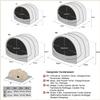 Leanbe Cozy Corduroy Pet Cave, Customizable with Engraved Name, Arched Shape, Soft Bed (Blue, R3: 55 x 47 x 39 cm) view 4