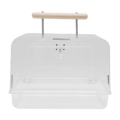 Jiawu Transparent Hamster Travel Carrier with Plenty of Space for Stress-Free Transport