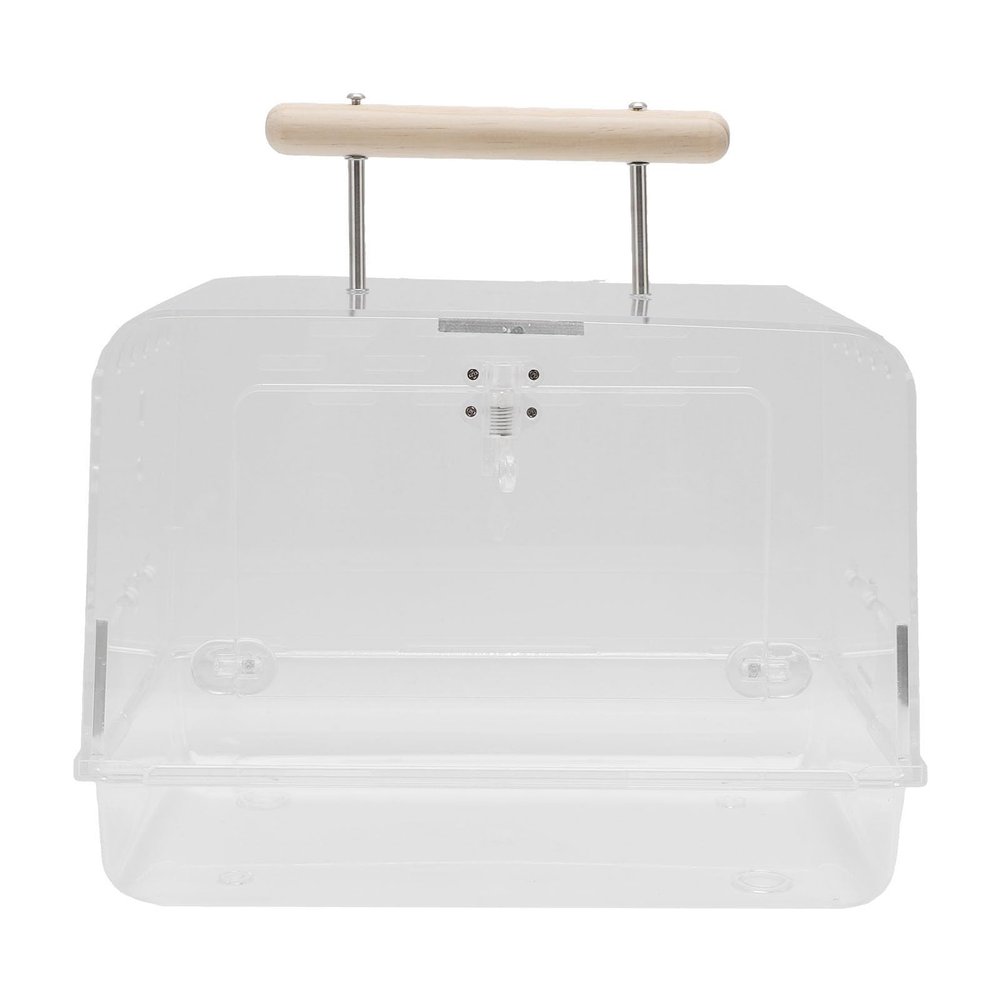 Jiawu Transparent Hamster Travel Carrier with Plenty of Space for Stress-Free Transport