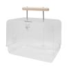 Jiawu Transparent Hamster Travel Carrier with Plenty of Space for Stress-Free Transport view 2