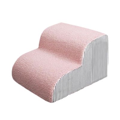 Fenayuu Dog Stairs with Washable Cover and Non-Slip Steps