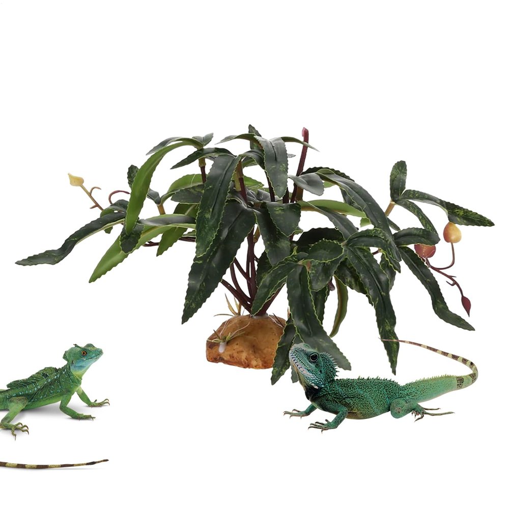 Reptile Terrarium Plants and Snake Habitat Decor