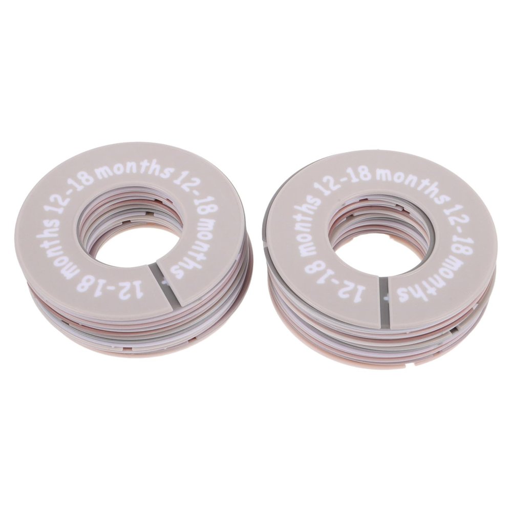 LRXIYODE Clothing Organizer, Colorful Round Clothing Size Dividers