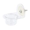 Budgerigar Acrylic Bird Feeder Bowl Set, Transparent Food and Water Dispenser view 1