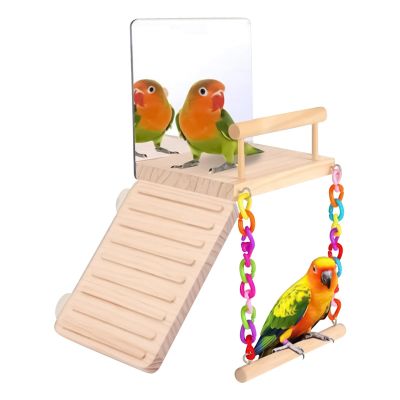 Bird Climbing Ladder, Multifunctional Perch and Chew Toy