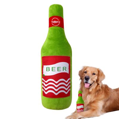 Erconsso Squeaky Dog Toy - Bottle Shape
