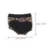 MOLUCKFU Women's Leopard-Print Belly Dance Foot Covers, Breathable Half-Sole Pads view 2