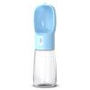 AMSLSIU Portable Pet Water Dispenser, Leakproof Drinking Dispenser, Manual Travel Bowl, Blue view 3