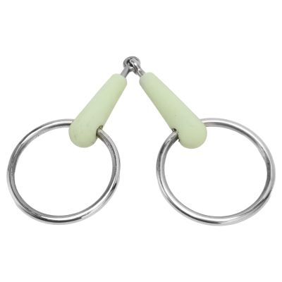 YONGZURA Horse Snaffle Bit, Loose-Ring Stainless Steel with Rubber Cover, Fruit-Flavored