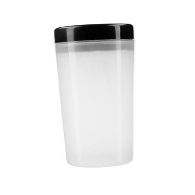 VICASKY 2-Piece White Plastic Brush-Washing Cups for Manicure and Nail Art