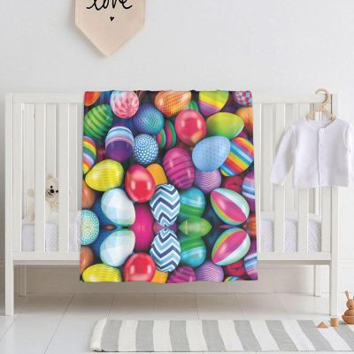 QAZWZML Easter Egg Baby Swaddle Blanket for Newborns, Cribs, Naps, and Daycare