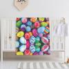 QAZWZML Easter Egg Baby Swaddle Blanket for Newborns, Cribs, Naps, and Daycare view 1