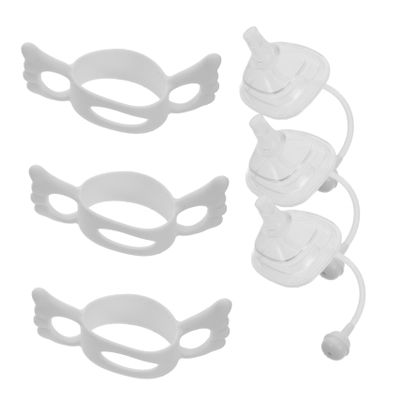 Silicone Baby Bottle Handles, White, 1 Set, Removable