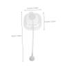 Silicone Baby Bottle Handles, White, 1 Set, Removable view 2