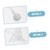 Silicone Baby Bottle Handles, White, 1 Set, Removable view 3
