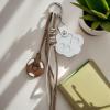 baabeash Dog Fur Keychain | Cat Paw Print Keyring Keepsake view 2