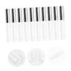 10-Pack 10 ml Round Transparent Plastic Lip Gloss Tubes, Silver view 4